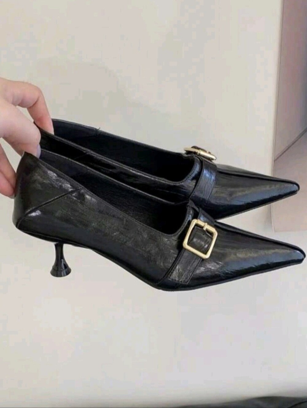 Pointed Toe High Heel Pumps Women's New Elegant Thin Heel Low Vamp Commuter